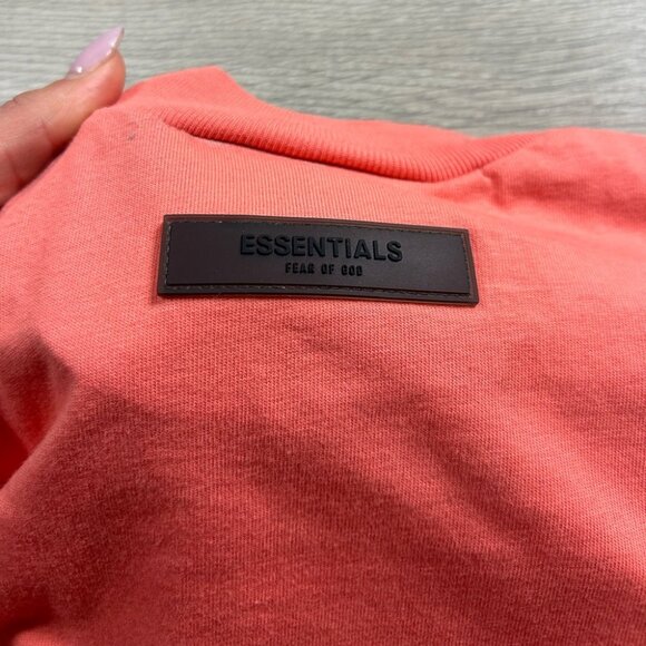 FEAR OF GOD ESSENTIALS KIDS Logo-Flocked Cotton-Jersey Long Sleeve T-Shirt - Picture 6 of 11